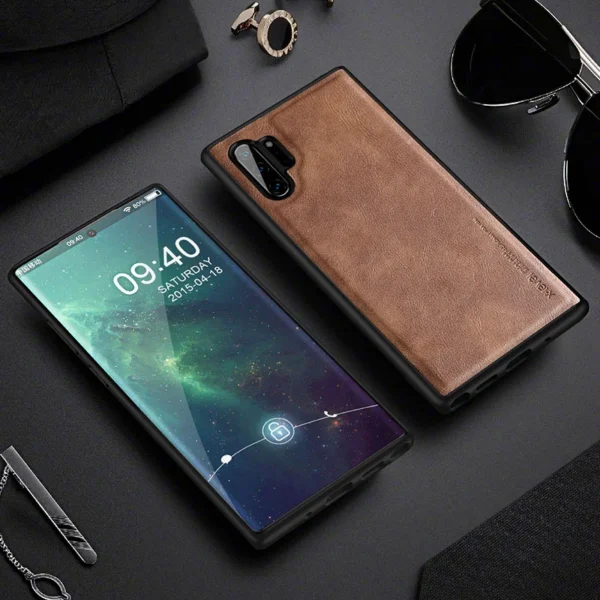 Luxury Premium PU Line Leather Stitching Case Cover For Samsung Galaxy Note 10/Note 10 Plus - Image 9