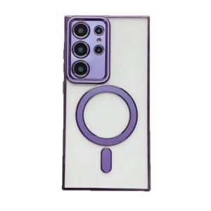 Luxury Premium Eletropated Magsafe Transparent Case Cover For Samsung S22 Ultra/S23 Ultra