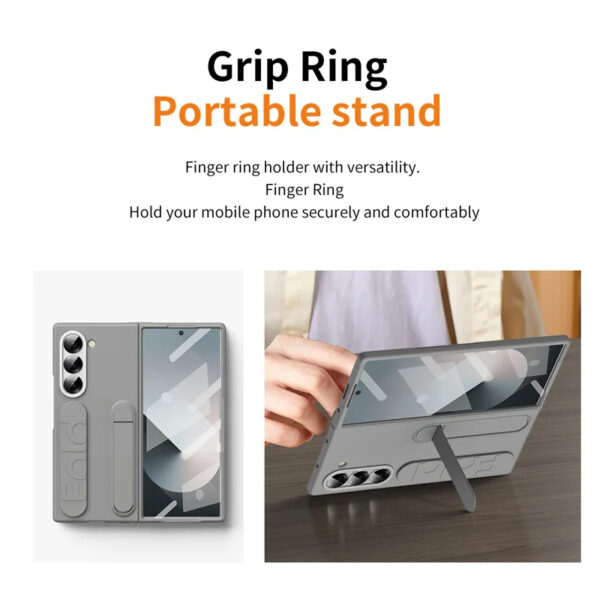 Luxury Premium Wristband Foldable Stand Case Cover For Samsung Galaxy Z Fold 5/Z Fold 6 - Image 11