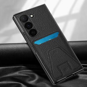 Luxury Premium Lychee Pattern Card Slot Leather Case Cover For Samsung Galaxy Z Fold 5/Z Fold 6