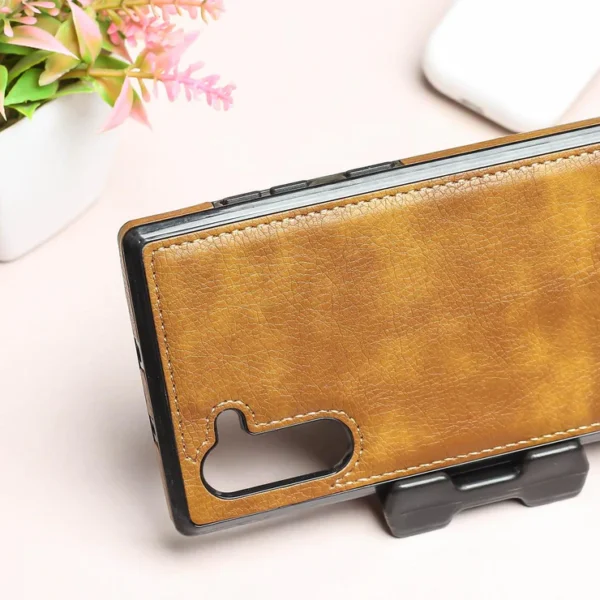 Luxury Premium PU Line Leather Stitching Case Cover For Samsung Galaxy Note 10/Note 10 Plus - Image 11