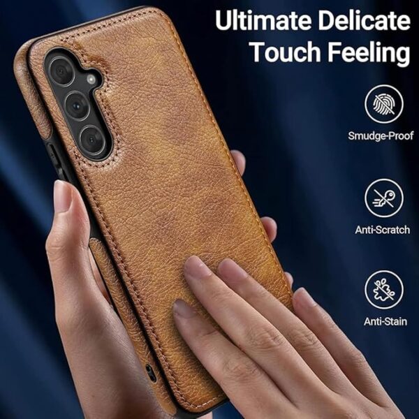 Luxury Premium PU Line Leather Stitching Case Cover For Samsung Galaxy A35/A55 - Image 21