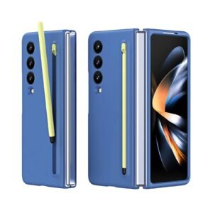 Luxury Premium Silicone Slim Pen Slot Ultra Thin PC Protective Case Cover For Samsung Galaxy Z Fold 3 5G/ Fold 4 5G