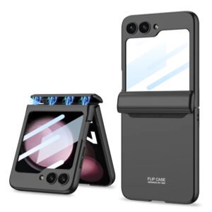 GKK Magnetic Hinge Tempered Glass Case Cover For Samsung Galaxy Z Flip 5