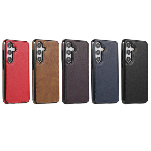 Luxury Premium PU Line Leather Stitching Case Cover For Samsung Galaxy A35/A55