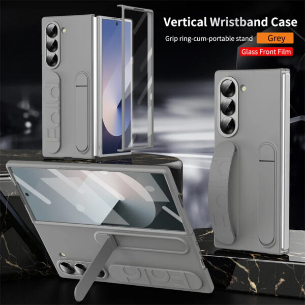 Luxury Premium Wristband Foldable Stand Case Cover For Samsung Galaxy Z Fold 5/Z Fold 6 - Image 19