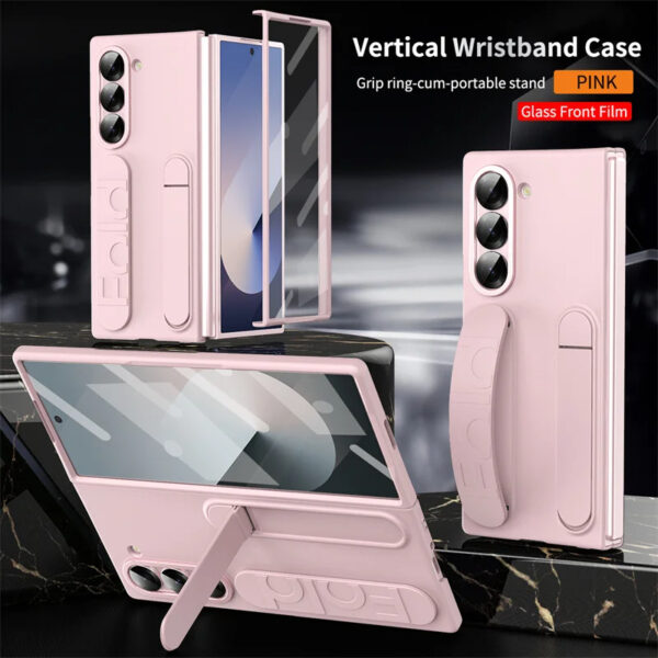 Luxury Premium Wristband Foldable Stand Case Cover For Samsung Galaxy Z Fold 5/Z Fold 6 - Image 20