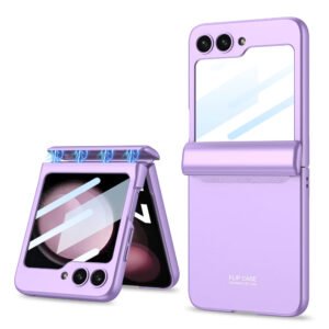 GKK Magnetic Hinge Tempered Glass Case Cover For Samsung Galaxy Z Flip 5
