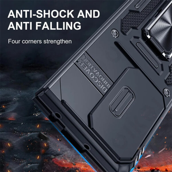 Luxury Premium Armor Hybrid with Ring Holder Kickstand  Rugged  Shockproof Case Cover For Samsung Z Fold 5/Z Fold 6 - Image 22