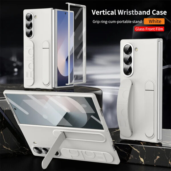 Luxury Premium Wristband Foldable Stand Case Cover For Samsung Galaxy Z Fold 5/Z Fold 6 - Image 21