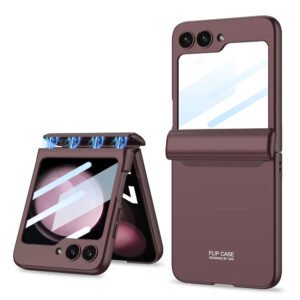 GKK Magnetic Hinge Tempered Glass Case Cover For Samsung Galaxy Z Flip 5