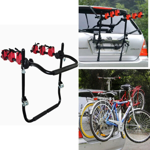 3-Bicycle Sturdy Arm Trunk Mount Bike Carrier Rack Hatchback Rear Holder for AUTO SUV & Cars - Image 12