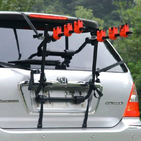 3-Bicycle Sturdy Arm Trunk Mount Bike Carrier Rack Hatchback Rear Holder for AUTO SUV & Cars - Image 7