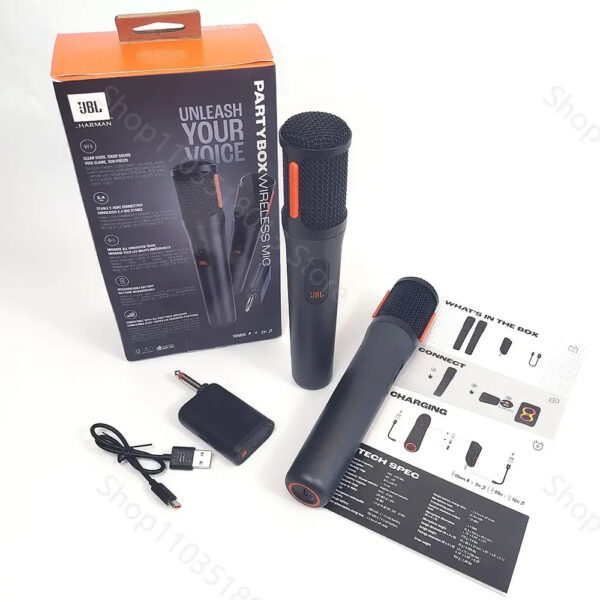 JBL Digital PartyBox PB UHF Wireless Rechargeable Portable Microphone - Image 7