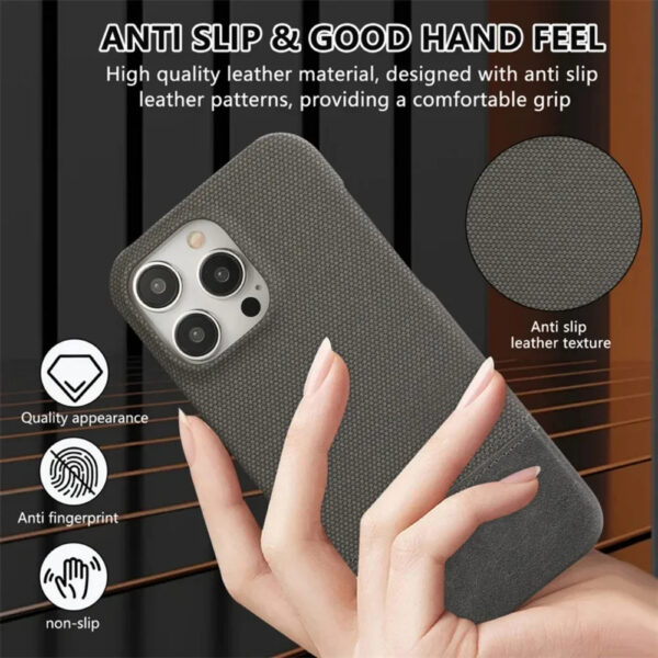 Luxury Premium Splicing Design Shockproof Protection Hard Shell Leather Case Cover For iPhone Series - Image 23