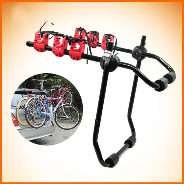 3-Bicycle Sturdy Arm Trunk Mount Bike Carrier Rack Hatchback Rear Holder for AUTO SUV & Cars - Image 26