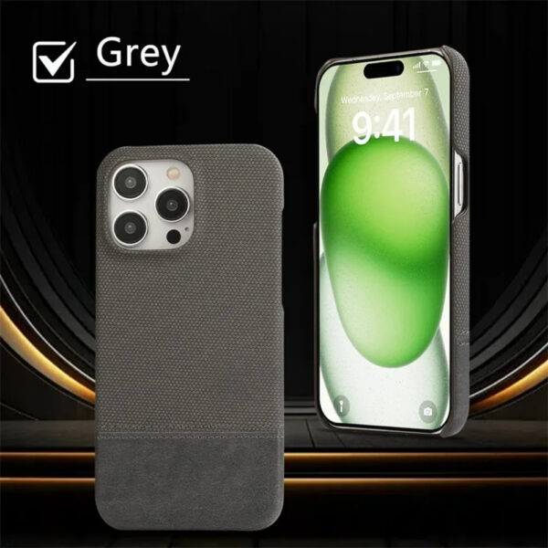 Luxury Premium Splicing Design Shockproof Protection Hard Shell Leather Case Cover For iPhone Series - Image 21