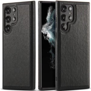 Luxury Premium PU Line Leather Stitching Case Cover For Samsung Galaxy S23 Ultra/S24 Ultra