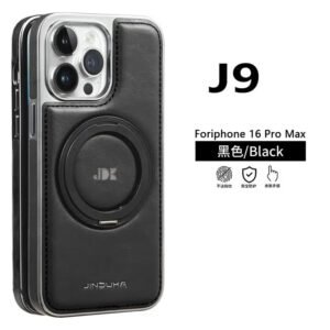 Luxury Premium Leather Magsafe Magnetic Metal Bracket Shockproof Protective case Cover For iPhone Series