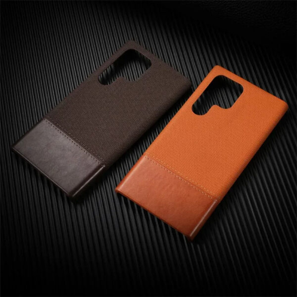 Luxury Premium Splicing Design Shockproof Protection Hard Shell Leather Case Cover For Samsung Galaxy S Series - Image 12