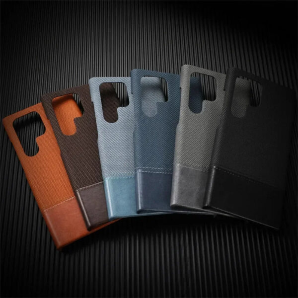 Luxury Premium Splicing Design Shockproof Protection Hard Shell Leather Case Cover For Samsung Galaxy S Series - Image 13