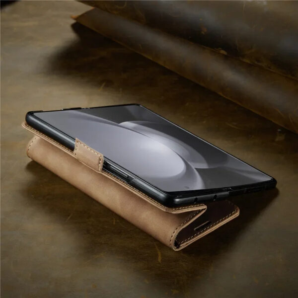 Luxury Premium PU Leather Card Slot Phone Case for Samsung Z Fold 6 - Image 12