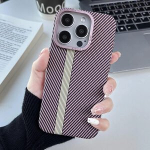 Luxury Ultra Thin Carbon Fiber Texture Matte Magnetic Case Cover For iPhone Series