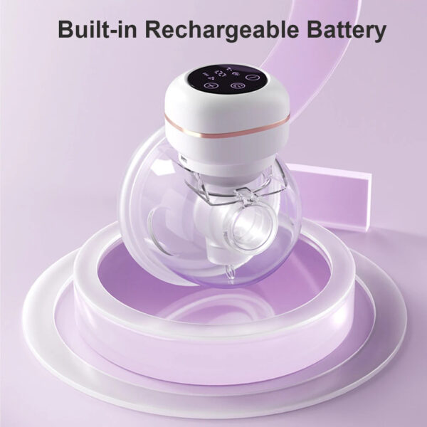 Portable Eletcric Silent Wearable Automatic LED Display Breast Pump - Image 6