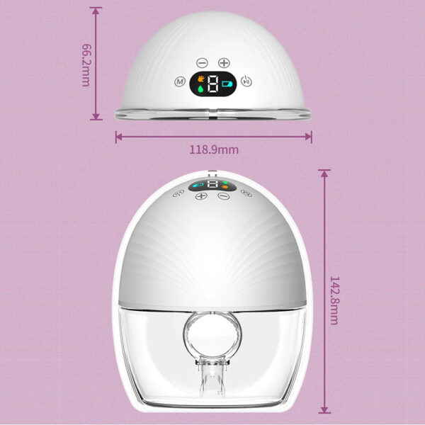 Portable Eletcric Silent Wearable Automatic LED Display Breast Pump - Image 24