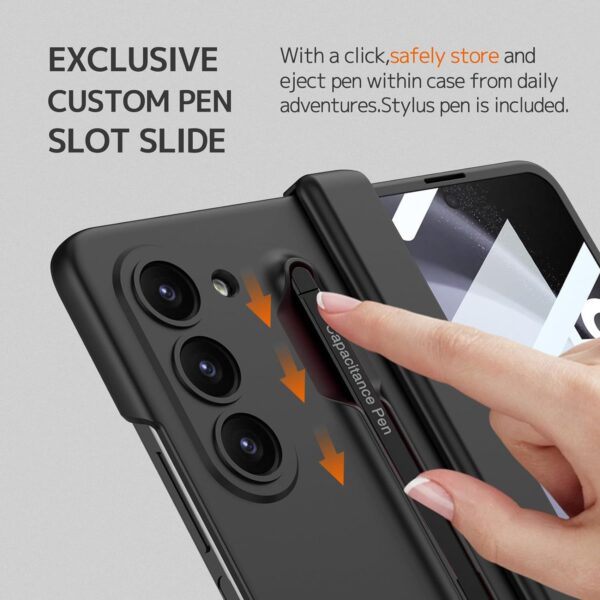 Luxury Premium Magnetic Hinge Armor With S Pen For Samsung Galaxy Z Fold 5/Galaxy Z Fold 6 - Image 6