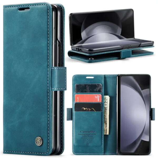 Luxury Premium PU Leather Card Slot Phone Case for Samsung Z Fold 6 - Image 31