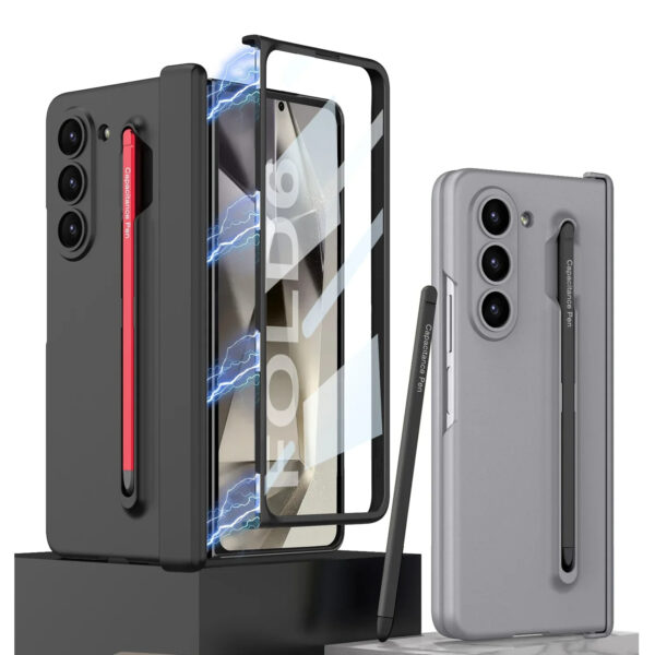 Luxury Premium Magnetic Hinge Armor With S Pen For Samsung Galaxy Z Fold 5/Galaxy Z Fold 6 - Image 13