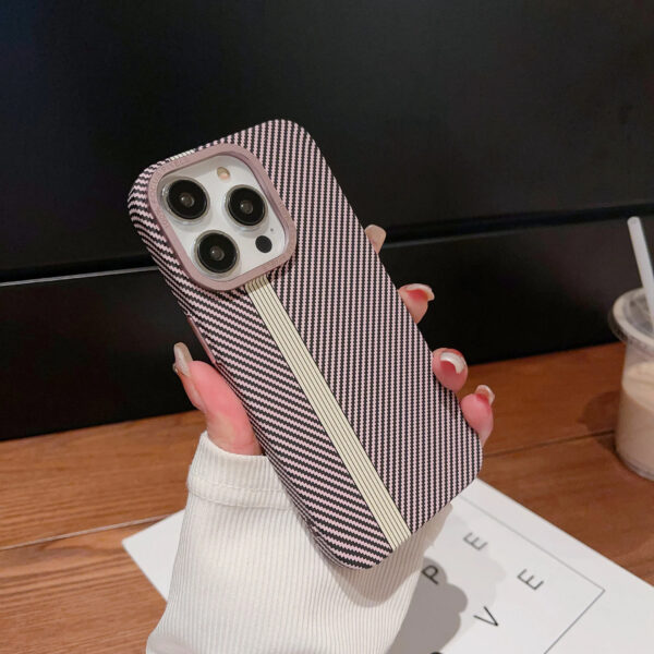 Luxury Ultra Thin Carbon Fiber Texture Matte Magnetic Case Cover For iPhone Series - Image 29