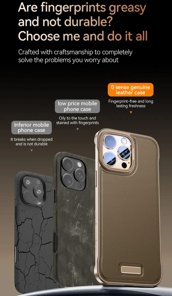 Luxury Premium Untra Thin Anti-fall Cover Frameless Light Case Cover For iPhone Series - Image 6