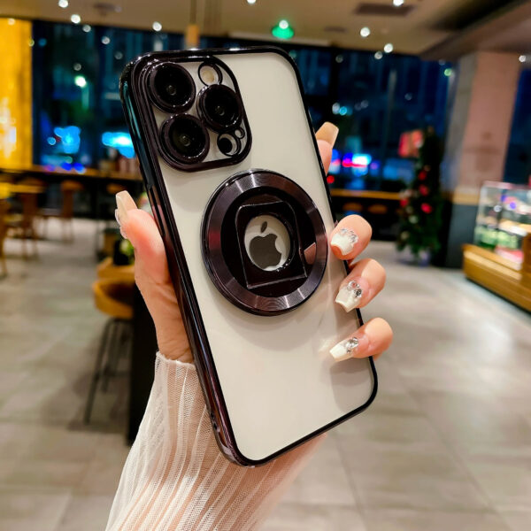 Luxury Premium Rotating Ring HolderMagsafe Wireless Charging Shockproof Transparent Case Cover For iPhone Series - Image 21