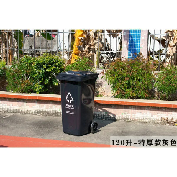 Mobile Outdoor Large Capacity Waste Collection Plastic Waste Bin - Image 23