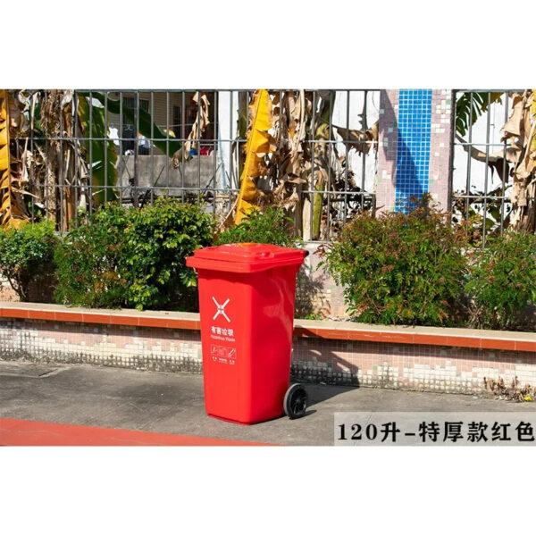 Mobile Outdoor Large Capacity Waste Collection Plastic Waste Bin - Image 25