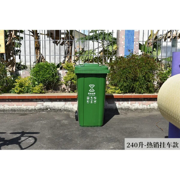 Mobile Outdoor Large Capacity Waste Collection Plastic Waste Bin - Image 26