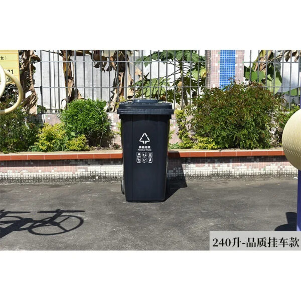 Mobile Outdoor Large Capacity Waste Collection Plastic Waste Bin - Image 27