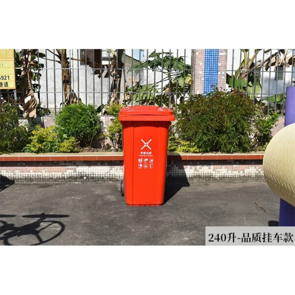 Mobile Outdoor Large Capacity Waste Collection Plastic Waste Bin - Image 29