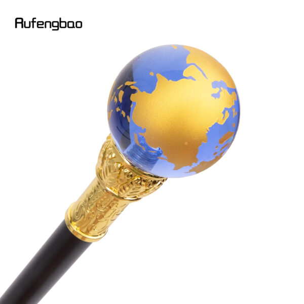 Luxury Premium Transparent Blue Golden Ball Decorative Gentleman Walking Stick - Image 17