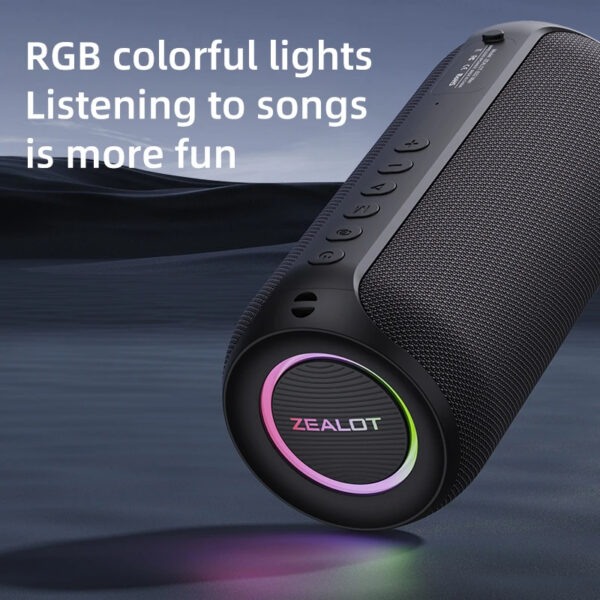 ZEALOT-S32MAX Portable Bluetooth Speaker 20W IPX5 Waterproof Powerful Sound Bluetooth Speaker - Image 15