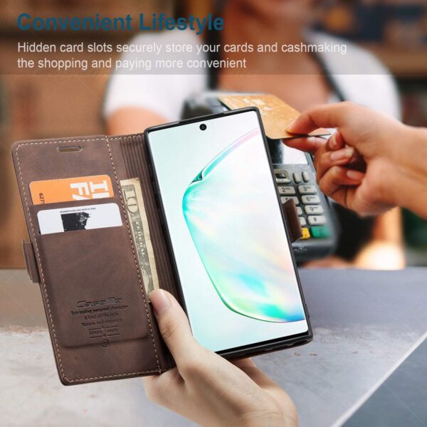 Luxury Premium Caseme Leather Wallet Case Cover For Samsung Galaxy Note 10 Plus - Image 10