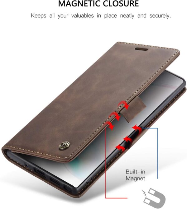 Luxury Premium Caseme Leather Wallet Case Cover For Samsung Galaxy Note 10 Plus - Image 14