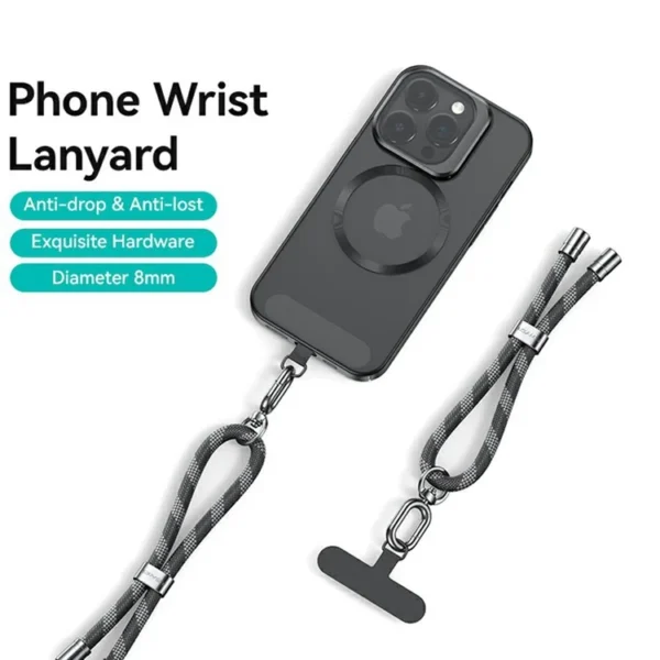 USAMS Phone Lanyard Polyester Adjustable Wrist Strap with Tether Tab