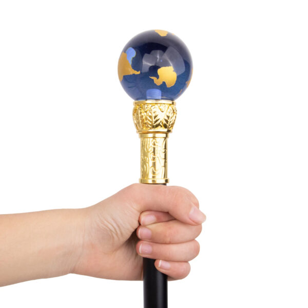 Luxury Premium Transparent Blue Golden Ball Decorative Gentleman Walking Stick - Image 10