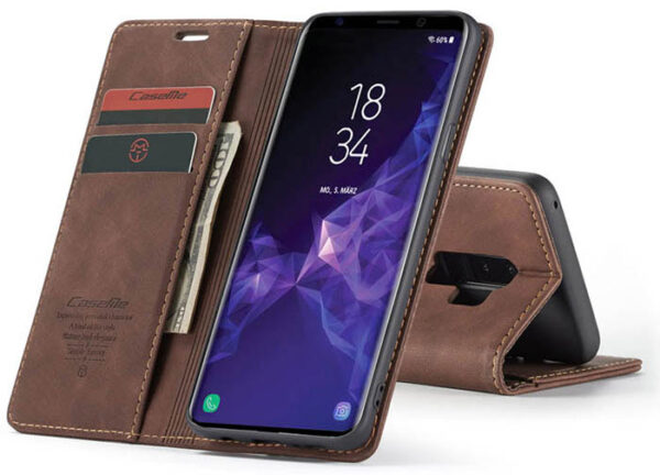 Luxury Premium Caseme Leather Wallet Case Cover For Samsung Galaxy S9 Plus - Image 19