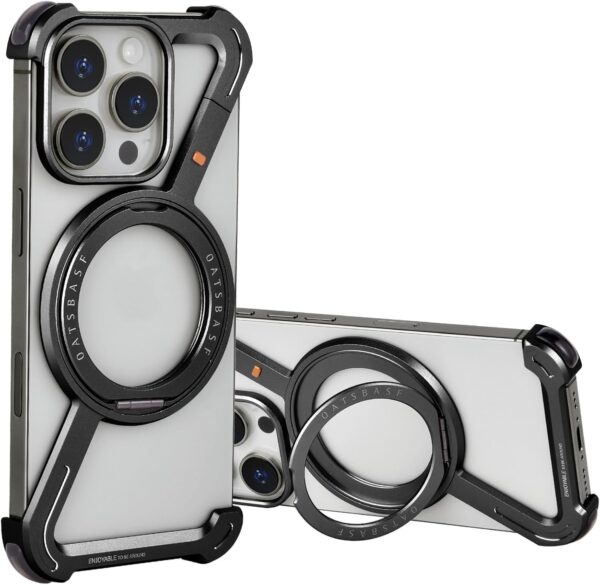 Luxury Premium OATSBASF Minimalist Wireless Magsafe  Case Cover For iPhone Series