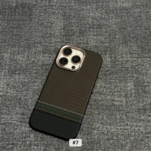 Luxury Premium Carbon Luminous Pixels Wireless Charging Hard PC Shockproof Case Cover For iPhone Series