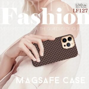 Luxury Premium Carbon Luminous Pixels Wireless Charging Hard PC Shockproof Case Cover For iPhone Series